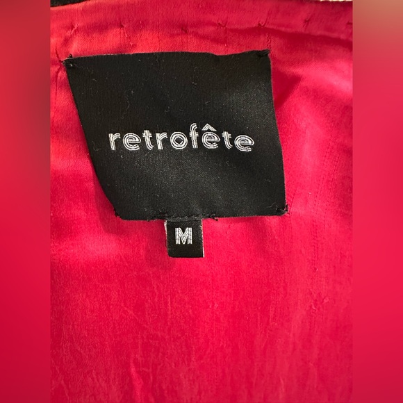 🎀 RETROFÈTE The Gabrielle Robe Dress Pink size Medium 🎀🎀🎀 - Picture 6 of 9